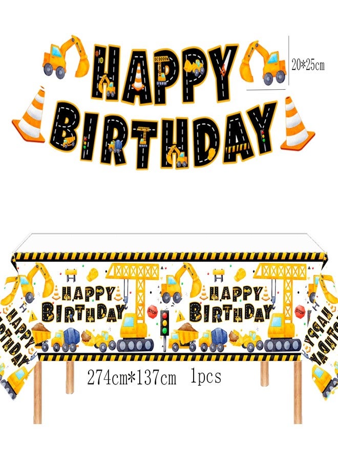 BEOXAGAR Construction Birthday Party Supplies for 2 Year Old Boy, 2nd Birthday Decorations For Boys, include- Backdrop, Cake, and Cupcake Toppers, Balloons, Cupcakes Wrappers, Banner - Image 4